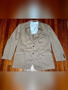 Brooks Brothers 346 Blazer Mens 48L Regent Fit Stretch Sport Tan Khaki Coat A4
